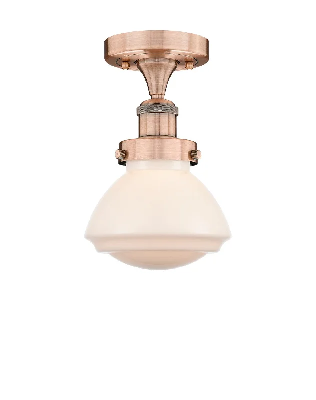 Industrial Lighting with High CRI (Color Rendering Index) for True Color PerceptionEdison One Light Semi-Flush Mount Industrial Lighting with High CRI (Color Rendering Index) for True Color PerceptionEdison One Light Semi-Flush Mount
