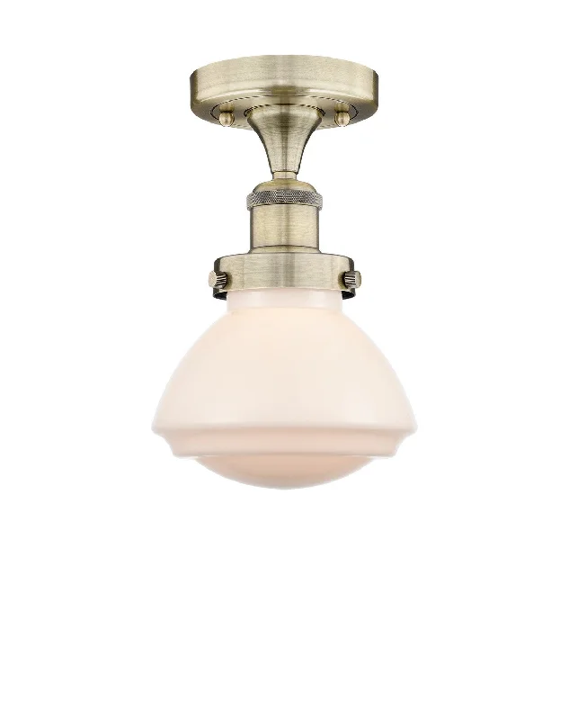 Shock - Resistant Industrial Lighting for Vibrating Machinery AreasEdison One Light Semi-Flush Mount Shock - Resistant Industrial Lighting for Vibrating Machinery AreasEdison One Light Semi-Flush Mount