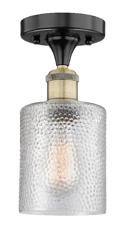 Industrial Lighting for Furniture FactoriesEdison One Light Semi-Flush Mount