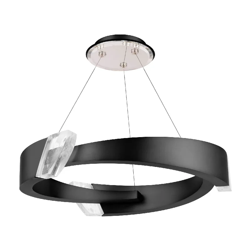 High - lumen track lighting for bright spacesEmbrace 34" LED Round Pendant