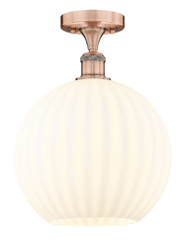 Dimmable Industrial Lighting for Ambiance ControlEdison LED Semi-Flush Mount