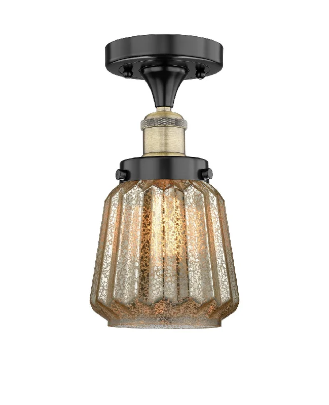 Industrial Lighting for Pharmaceutical ManufacturingEdison One Light Semi-Flush Mount Industrial Lighting for Pharmaceutical ManufacturingEdison One Light Semi-Flush Mount