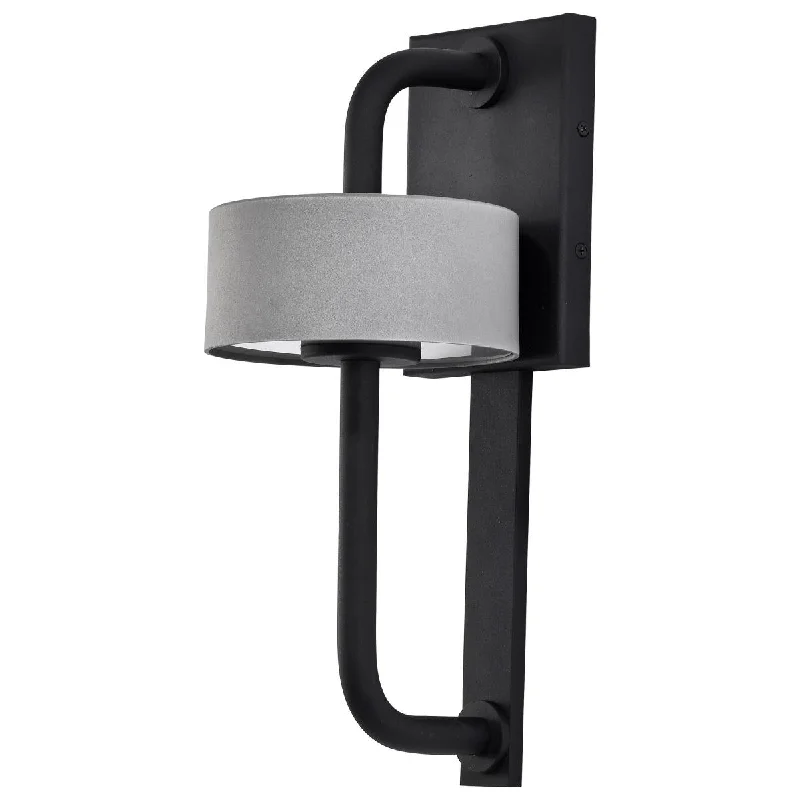 Track lighting with a sleek profileNuvo 62-1607 Overtop 10W LED Medium Wall Lantern Matte Black & Silver Track lighting with a sleek profileNuvo 62-1607 Overtop 10W LED Medium Wall Lantern Matte Black & Silver