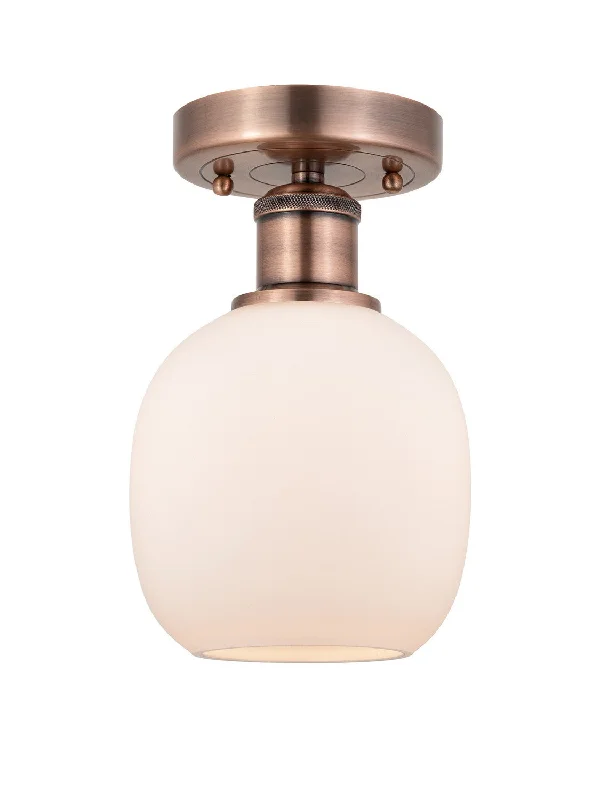 Industrial Wall - Mounted Lighting for Workshop WallsEdison One Light Flush Mount