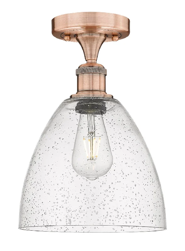 Industrial Wall - Mounted Lighting for Workshop WallsEdison One Light Semi-Flush Mount Industrial Wall - Mounted Lighting for Workshop WallsEdison One Light Semi-Flush Mount