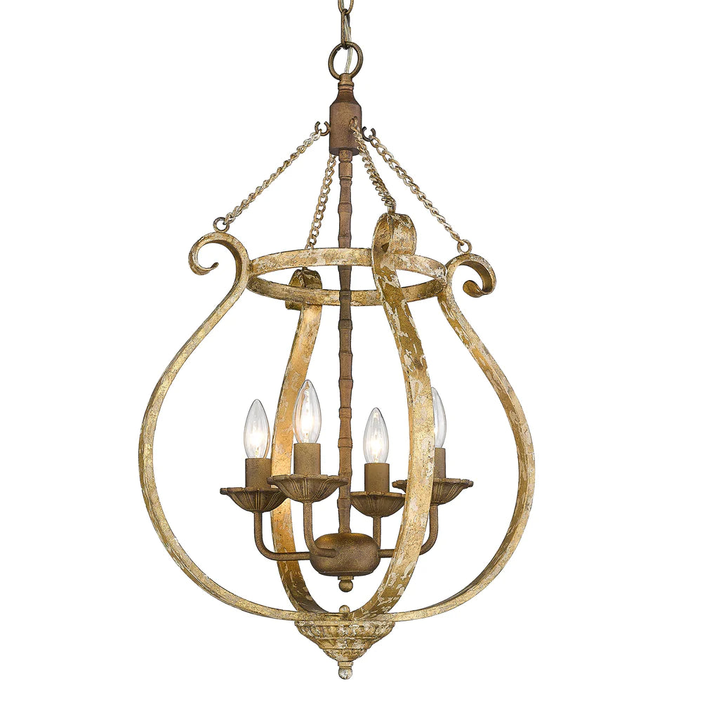 Track lighting for illuminating walkwaysGolden Lighting 0902-4P BC-VG Delphine Vintage Gold Chandelier Track lighting for illuminating walkwaysGolden Lighting 0902-4P BC-VG Delphine Vintage Gold Chandelier
