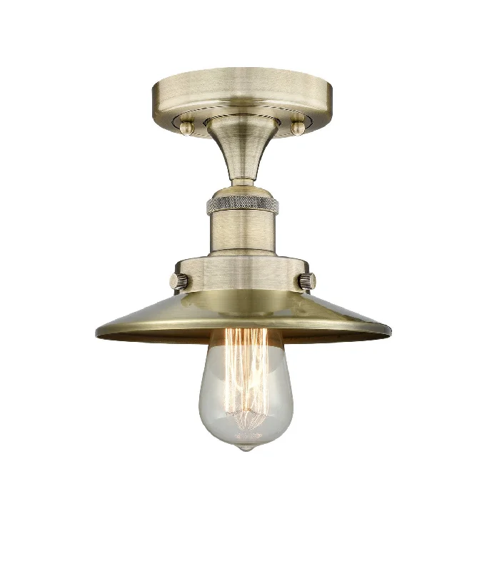 Industrial Lighting for Food Processing FactoriesDowntown Urban One Light Semi-Flush Mount Industrial Lighting for Food Processing FactoriesDowntown Urban One Light Semi-Flush Mount