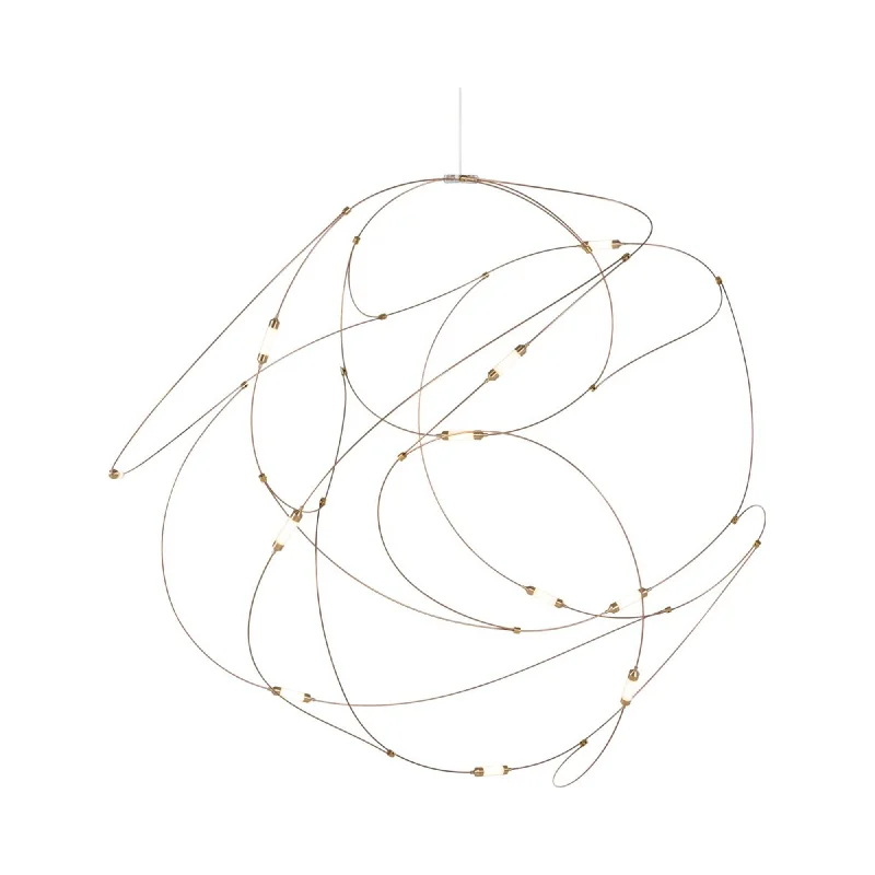 Industrial - style track lighting for loftsFlock of Light LED Chandelier