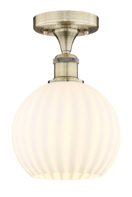 Industrial Flood Lighting for Outdoor Loading DocksEdison LED Semi-Flush Mount