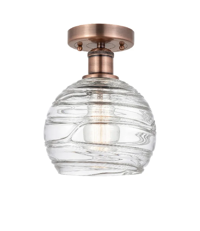 Low - Bay Industrial Lighting Fixtures for Small FactoriesEdison One Light Semi-Flush Mount