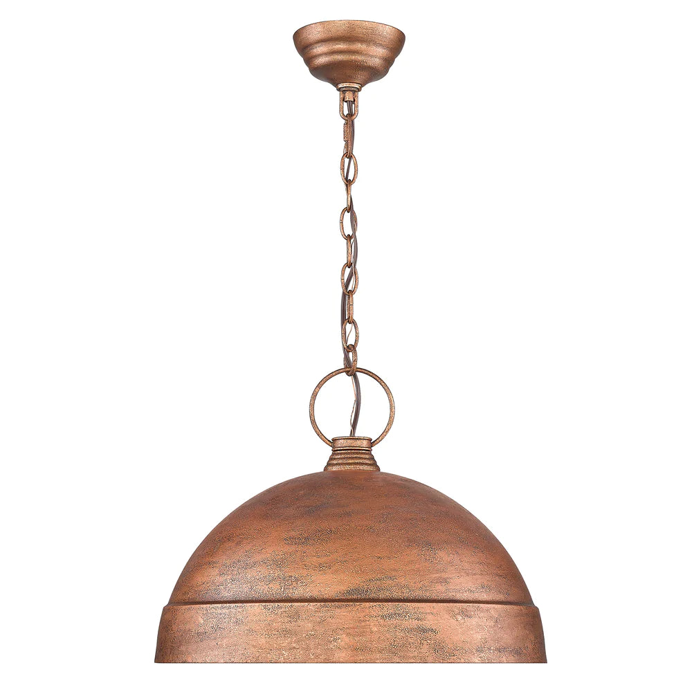 Industrial - style track lighting for loftsGolden Lighting 0318-L VC Lincoln Vintage Copper Dome Pendant Industrial - style track lighting for loftsGolden Lighting 0318-L VC Lincoln Vintage Copper Dome Pendant