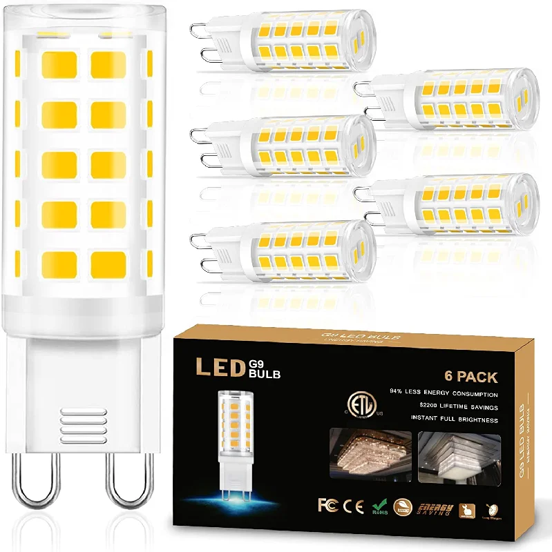 Track lighting with swivel heads for precise aiming4W G9 LED Bulb 40W Halogen Equivalent 120V Bi Pin Base 2700K Pack/6 Track lighting with swivel heads for precise aiming4W G9 LED Bulb 40W Halogen Equivalent 120V Bi Pin Base 2700K Pack/6