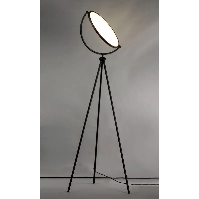 Dust - Resistant Industrial Lighting for Dirty WorkspacesPaddle LED Floor Lamp With Adjustable Disc and Black Finish Dust - Resistant Industrial Lighting for Dirty WorkspacesPaddle LED Floor Lamp With Adjustable Disc and Black Finish