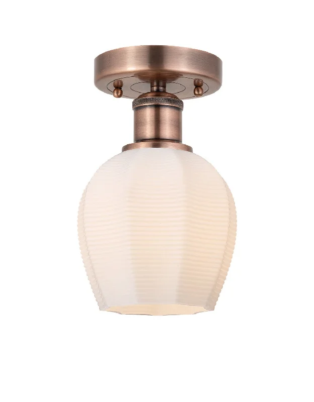 High - Bay LED Industrial Lighting for WarehousesEdison One Light Semi-Flush Mount