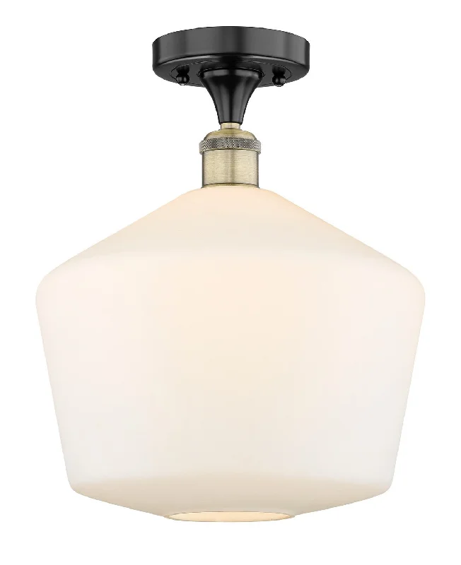 Corrosion - Resistant Industrial Lighting for Coastal FactoriesEdison One Light Semi-Flush Mount Corrosion - Resistant Industrial Lighting for Coastal FactoriesEdison One Light Semi-Flush Mount