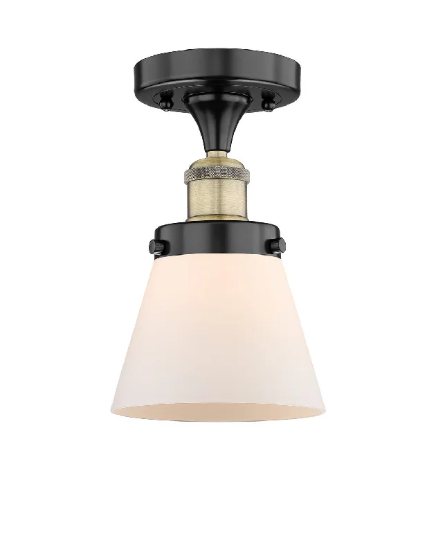 Industrial Lighting for Chemical PlantsEdison One Light Semi-Flush Mount