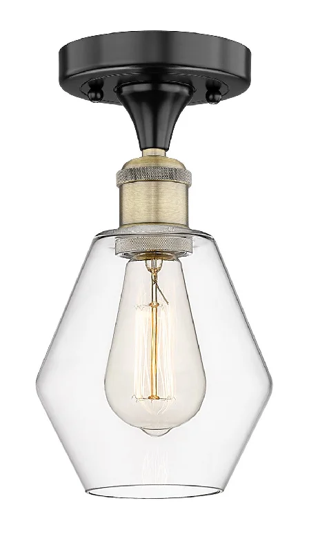 Industrial Area Lighting for Large Open SpacesEdison One Light Semi-Flush Mount
