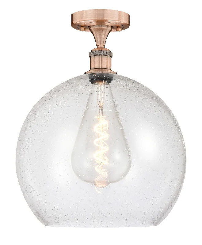 Low - Bay Industrial Lighting Fixtures for Small FactoriesEdison One Light Semi-Flush Mount Low - Bay Industrial Lighting Fixtures for Small FactoriesEdison One Light Semi-Flush Mount