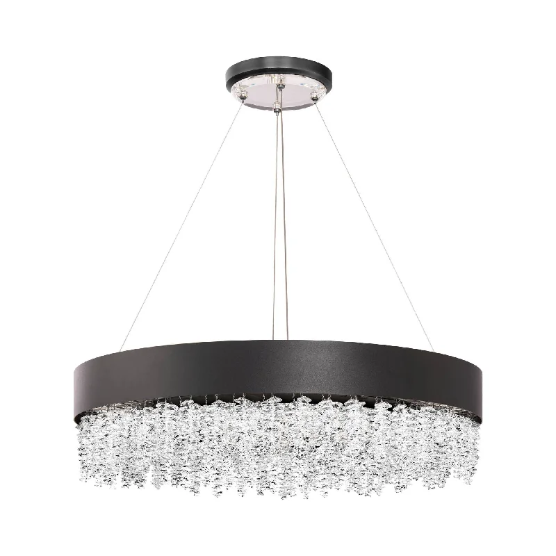 Track lighting for outdoor gardensSoleil 26" LED Round Pendant