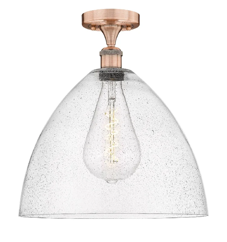 Industrial Lighting for Furniture FactoriesEdison One Light Semi-Flush Mount