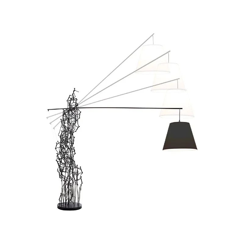 Contemporary track lighting in black finishLittle People Boom Town Floor Lamp