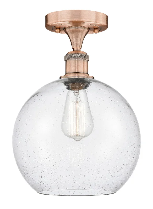 Industrial Area Lighting for Large Open SpacesEdison One Light Semi-Flush Mount