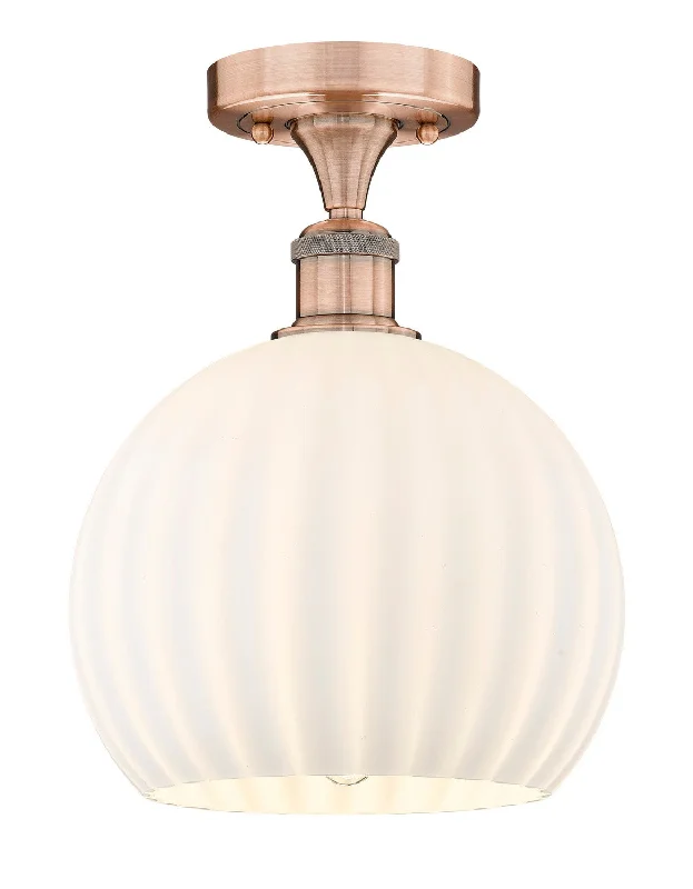 Waterproof Industrial Lighting for Wet AreasEdison LED Semi-Flush Mount