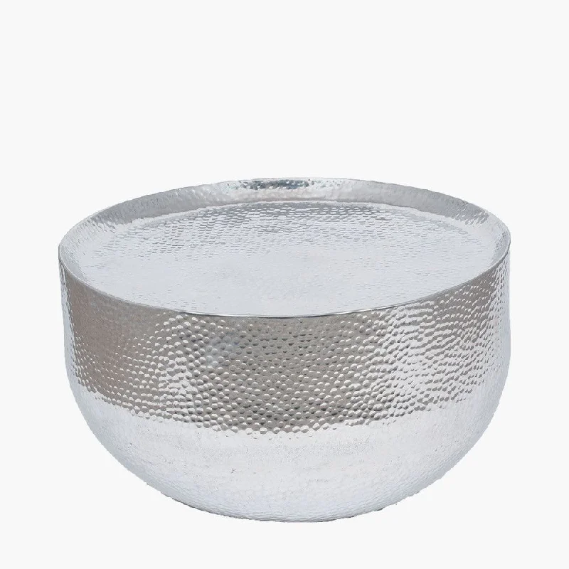 High - lumen track lighting for bright spacesSangli Small Hammered Metal Table - Polished Aluminium Finish High - lumen track lighting for bright spacesSangli Small Hammered Metal Table - Polished Aluminium Finish