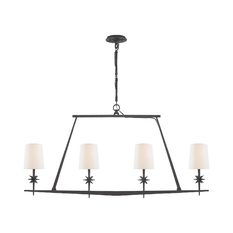 Track lighting with a minimalist track designEtoile Linear Chandelier