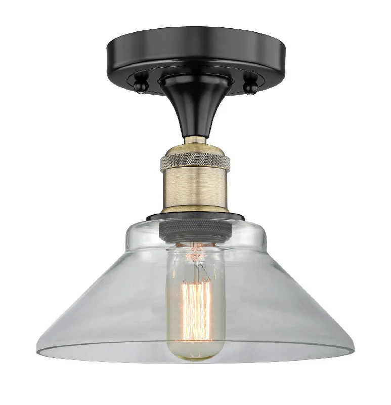 Industrial Wall - Mounted Lighting for Workshop WallsEdison One Light Flush Mount