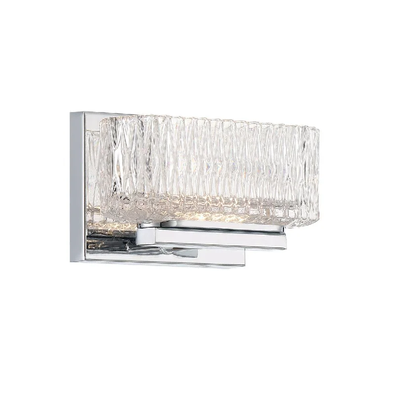 Industrial Lighting for Chemical PlantsSparren 8 In. LED Bath Sconce Chrome Finish
