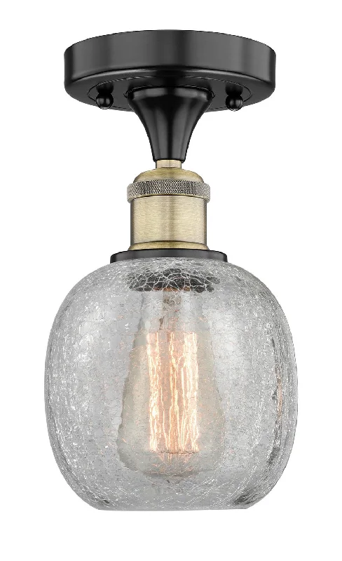 Dimmable Industrial Lighting for Ambiance ControlEdison One Light Semi-Flush Mount