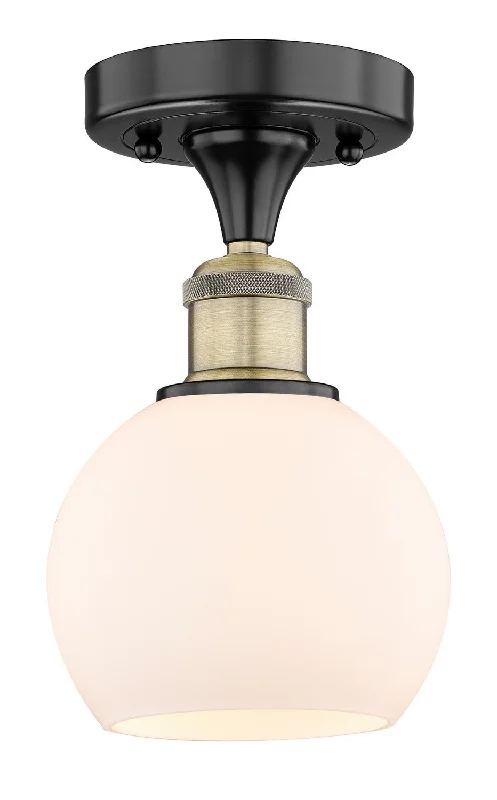 Industrial Lighting for Pharmaceutical ManufacturingEdison One Light Semi-Flush Mount Industrial Lighting for Pharmaceutical ManufacturingEdison One Light Semi-Flush Mount
