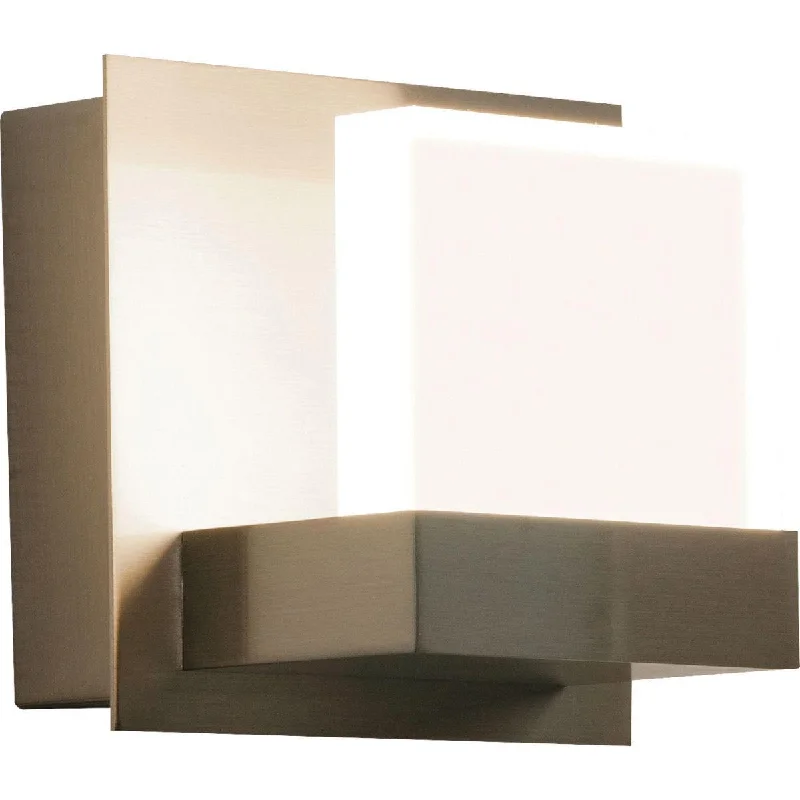 Shock - Resistant Industrial Lighting for Vibrating Machinery AreasArlo 5 in. LED Wall Light Satin Nickel Finish 120V Shock - Resistant Industrial Lighting for Vibrating Machinery AreasArlo 5 in. LED Wall Light Satin Nickel Finish 120V