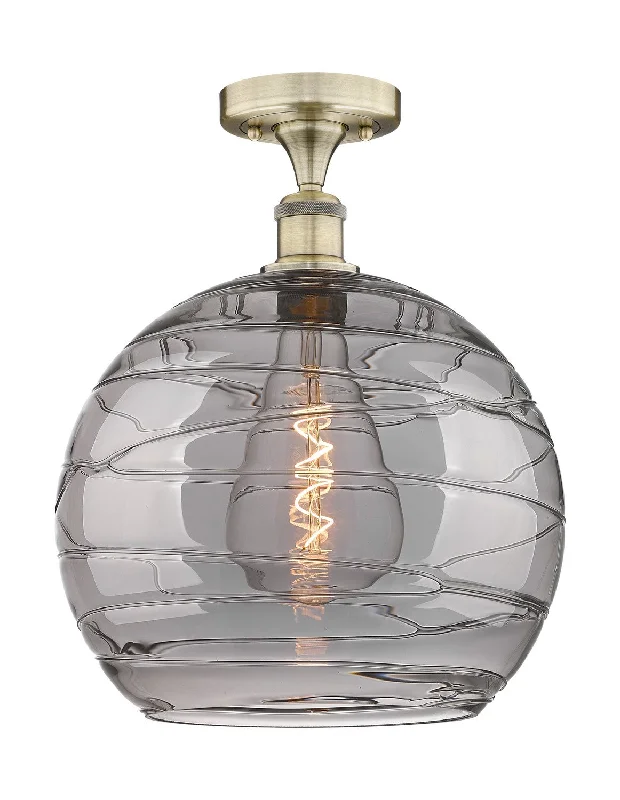 Industrial Area Lighting for Large Open SpacesEdison One Light Semi-Flush Mount