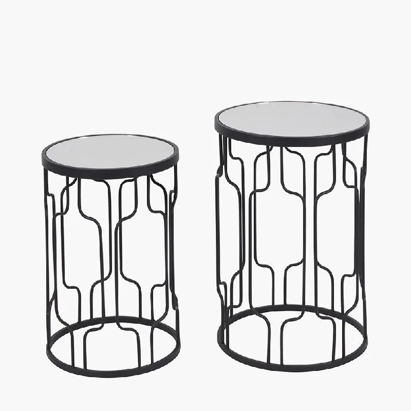 Track lighting with energy - star certificationCaprisse Set of 2 Mirrored Glass and Graphite Metal Round Tables - Black Finish Track lighting with energy - star certificationCaprisse Set of 2 Mirrored Glass and Graphite Metal Round Tables - Black Finish