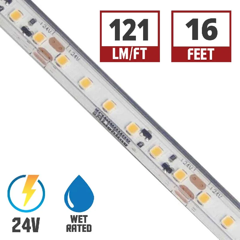 Industrial Exit Sign Lighting for Quick EvacuationLTR-P Pro Wet Location LED Tape Light, 16ft Reel, 3000K, 121 Lumens per Ft, 1.5 watts per Ft, 24V