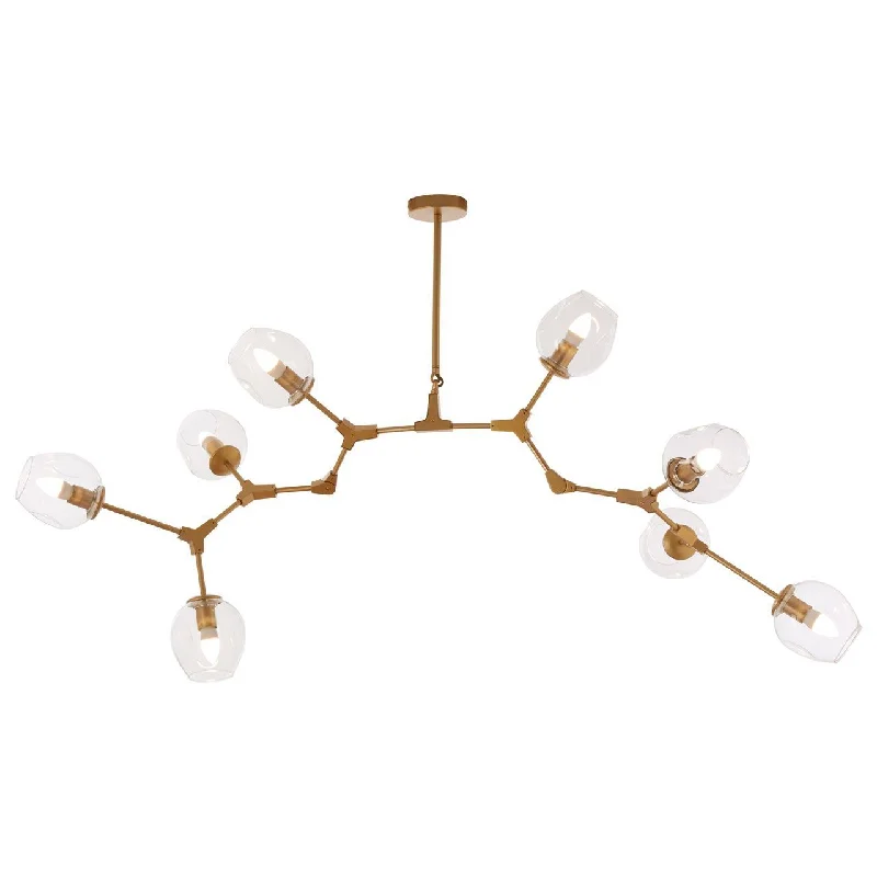 Track lighting for updating office lobbiesOrbital 8/12Lt Gold Finish Pendant Lamp
