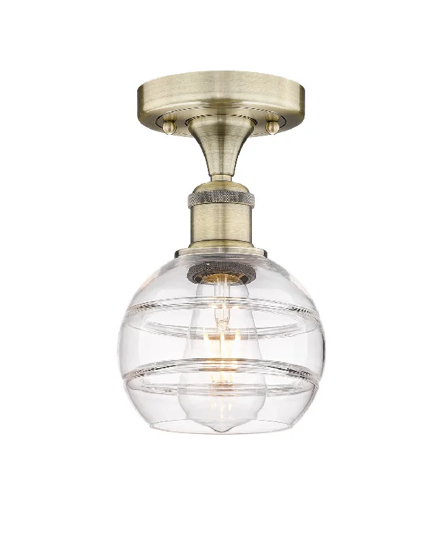 Industrial Lighting for Printing Press FacilitiesEdison One Light Semi-Flush Mount