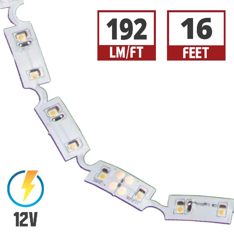 Industrial Emergency Lighting for Safety in FactoriesLTR-S Spec Twist-Task LED Strip Light, 16ft Reel, 3000K, 192 Lumens per Ft, 12V Industrial Emergency Lighting for Safety in FactoriesLTR-S Spec Twist-Task LED Strip Light, 16ft Reel, 3000K, 192 Lumens per Ft, 12V