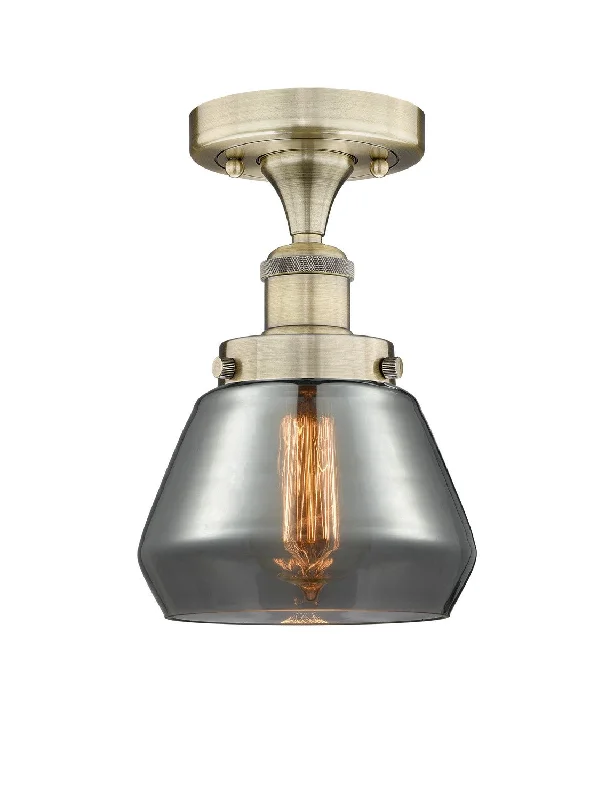 Industrial Pendant Lighting for Machine ShopsEdison One Light Semi-Flush Mount