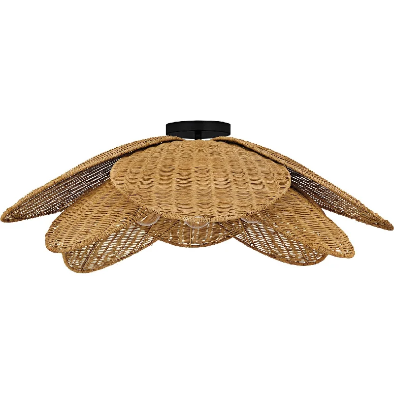 Industrial Lighting for Furniture FactoriesWilla Four Light Semi-Flush Mount