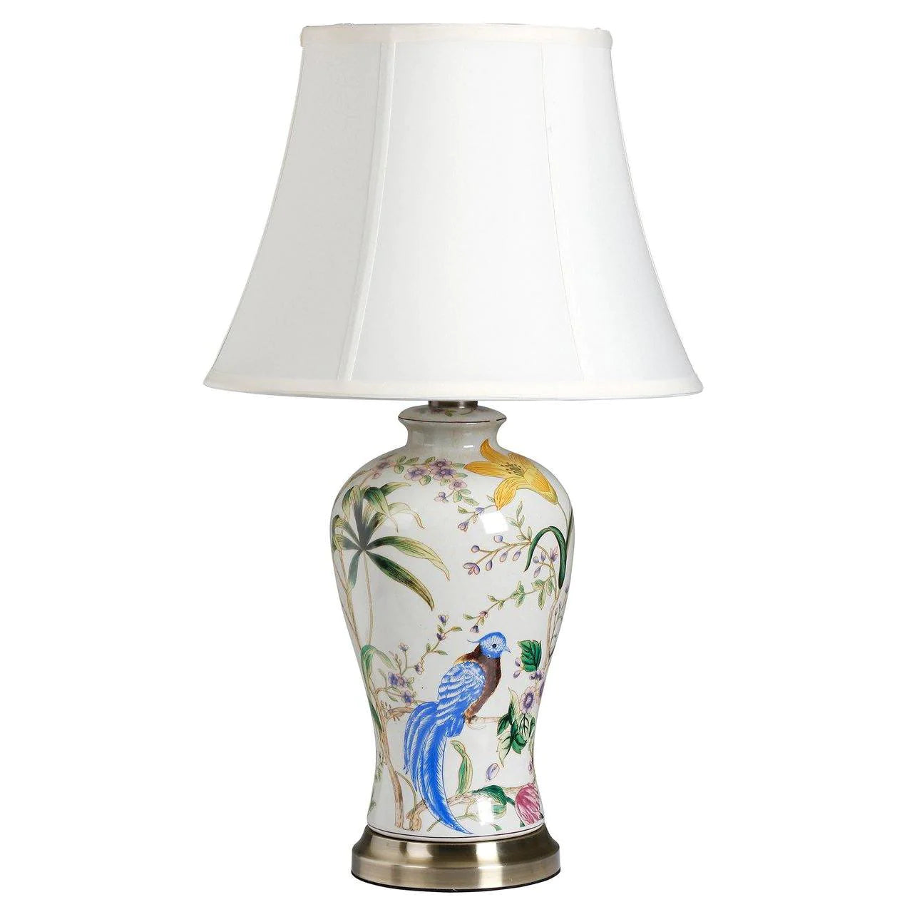 Track lighting with a minimalist track designAva Lamp - Birds of Paradise Floral Ceramic Finish Track lighting with a minimalist track designAva Lamp - Birds of Paradise Floral Ceramic Finish