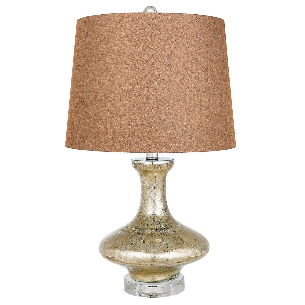 Smart track lighting with voice controlZena Lamp Set of 2 - Gold Crushed Mercury Glass & Rich Bronze Finish