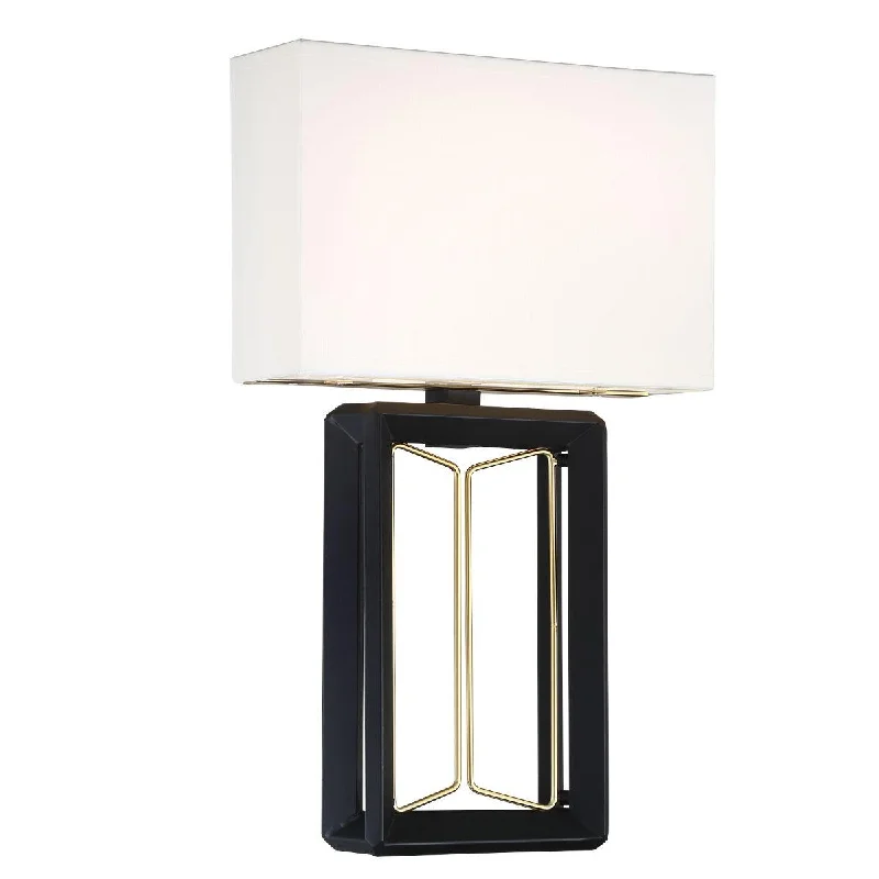 Industrial Lighting for Woodworking FactoriesSable Point 21 in. LED Wall Light Black & Gold finish Industrial Lighting for Woodworking FactoriesSable Point 21 in. LED Wall Light Black & Gold finish