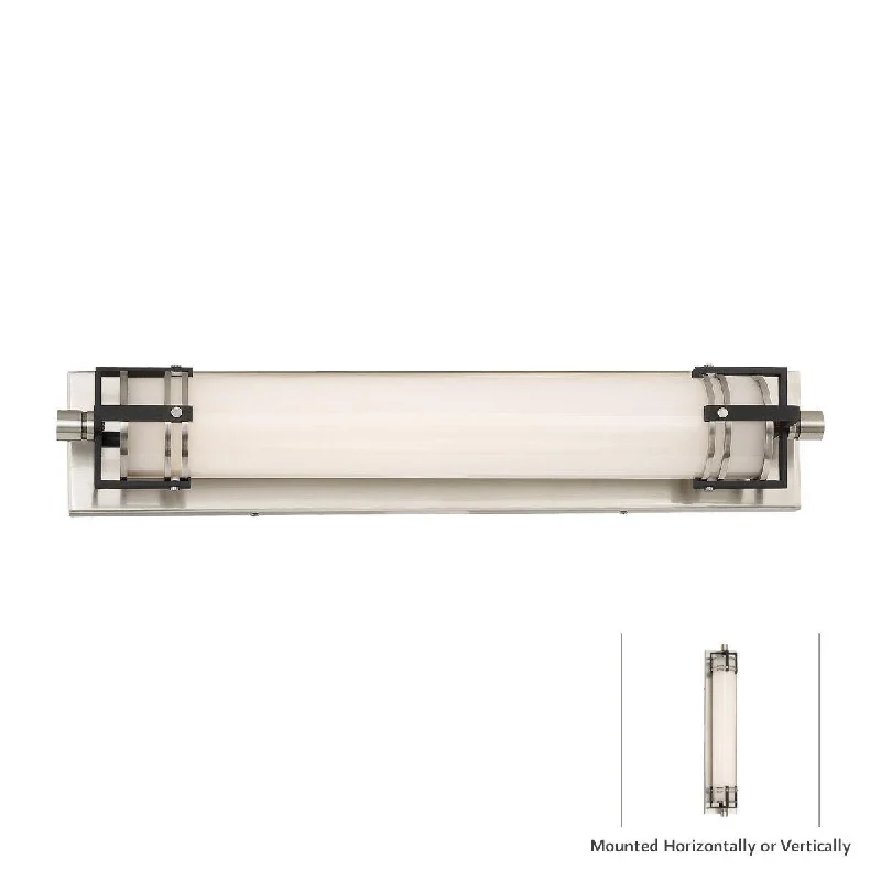 Shock - Resistant Industrial Lighting for Vibrating Machinery Areas24 in.LED Bath Bar Brushed Nickel finish Shock - Resistant Industrial Lighting for Vibrating Machinery Areas24 in.LED Bath Bar Brushed Nickel finish
