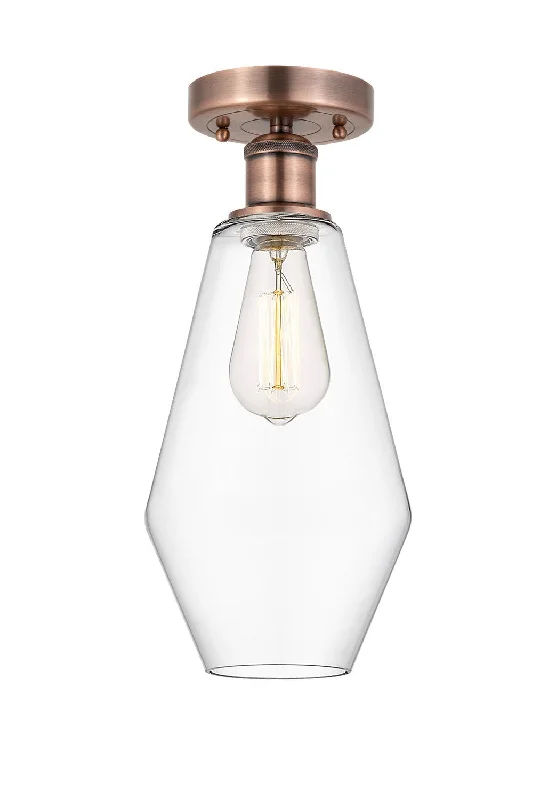 Industrial Lighting for Woodworking FactoriesEdison One Light Semi-Flush Mount