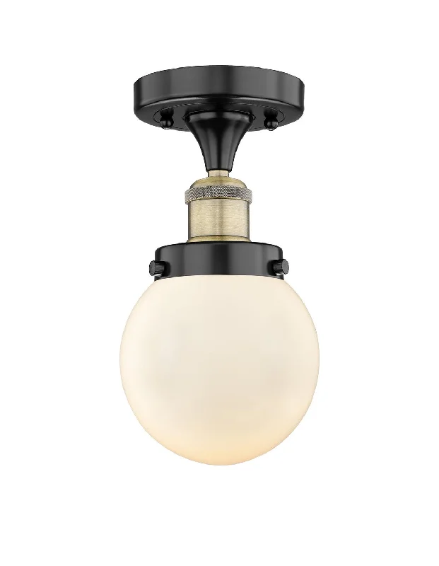 Industrial Lighting with High CRI (Color Rendering Index) for True Color PerceptionEdison One Light Semi-Flush Mount Industrial Lighting with High CRI (Color Rendering Index) for True Color PerceptionEdison One Light Semi-Flush Mount