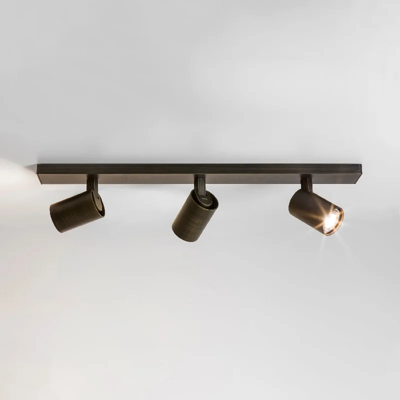 Adjustable track lighting for living roomsAstro Ascoli Triple Bar | Spotlight