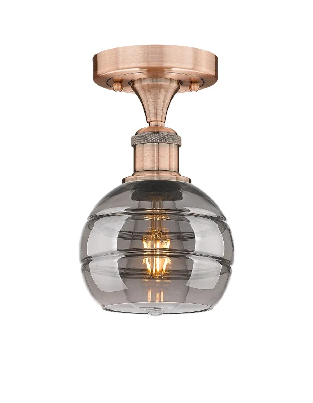 Industrial Lighting for Chemical PlantsEdison One Light Semi-Flush Mount